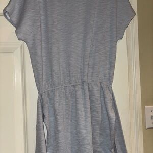 Chic Blueish/Gray Short Sleeve Dress